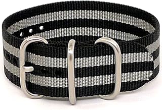 Ballistic Nylon NATO 1 Piece Watch Strap (Matte Buckle) 18mm 20mm 22mm 24mm 26mm