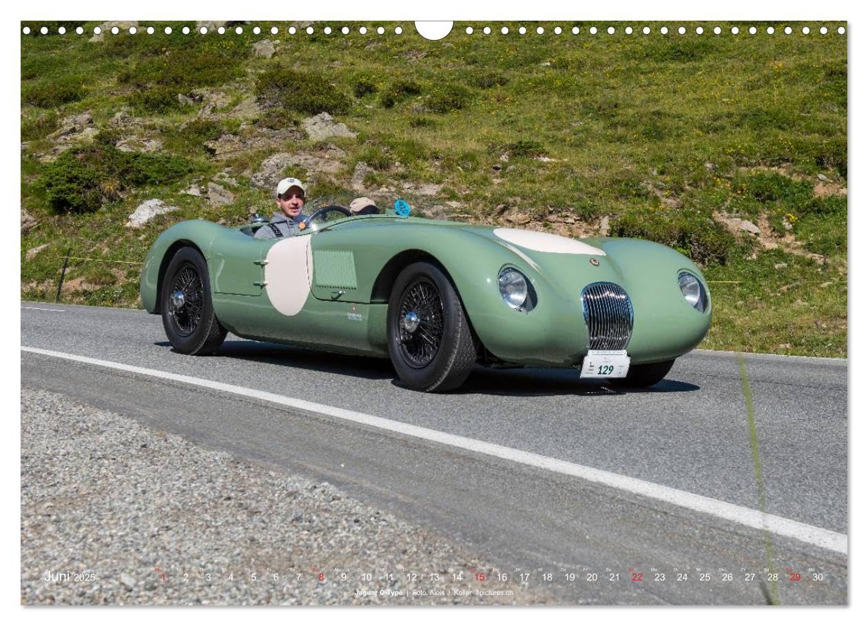 Classic Cars auf Passstrassen 2025 (Wandkalender 2025 DIN A3 quer), CALVENDO Monatskalender: Klassische Automobile unterwegs in der Alpenwelt (CALVENDO Sport)