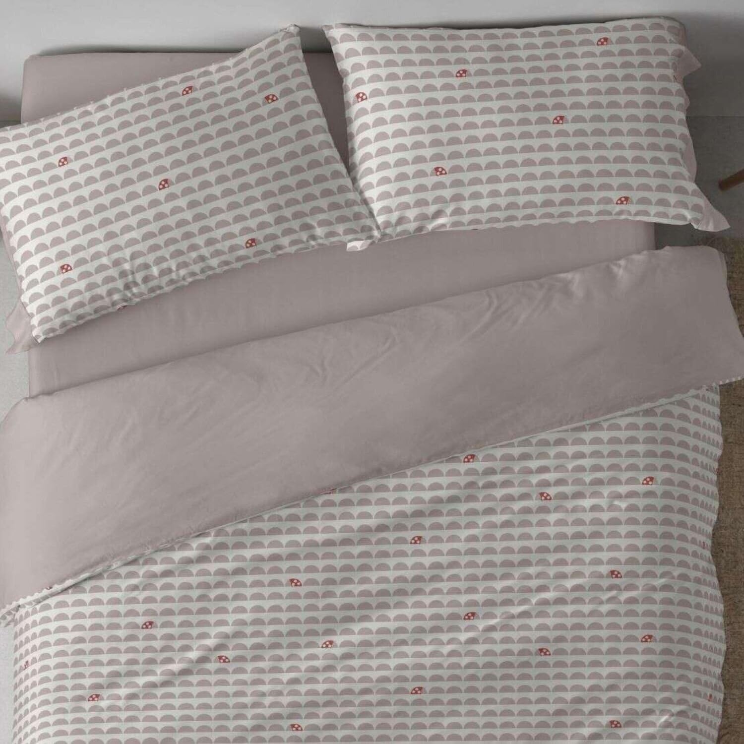 Burrito Blanco | Fundas nórdicas Infantiles | Cama de 105cm. (+Medidas Disponibles) | Diseño 184 | Color Lino (105x190/200cm.)