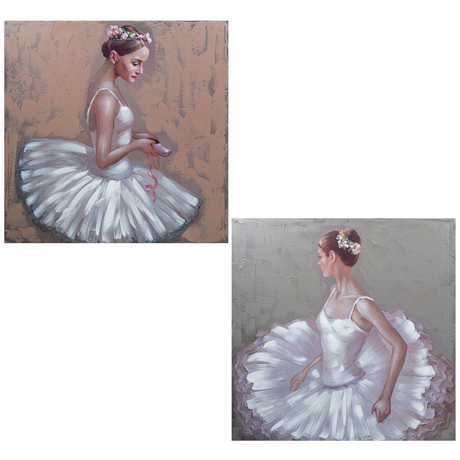 Tableaux en toile avec ballerines pastel pour créer une ambiance douce chez soi