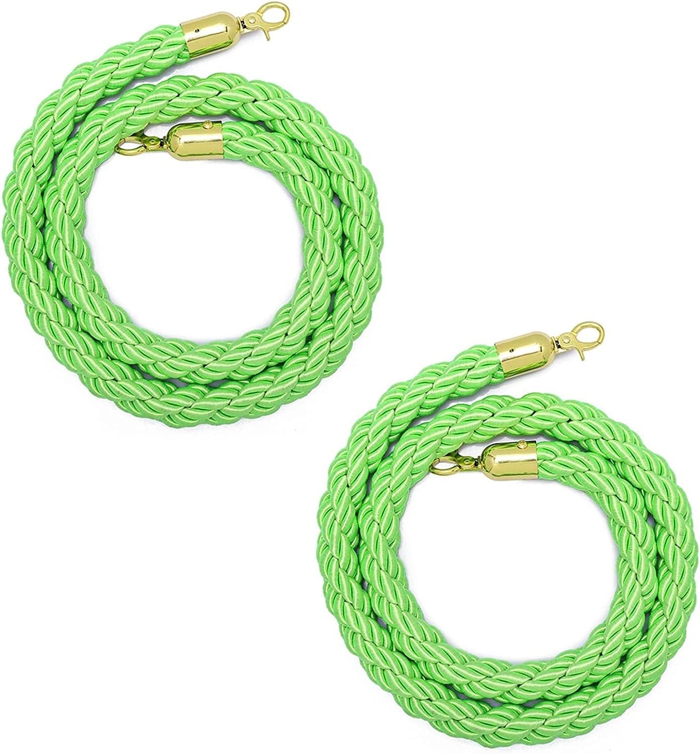 Generico Reti di carico, Rete di Sicurezza per carichi Pesanti, Corda di Iuta per la Protezione dei Bambini, Corda Intrecciata di Canapa Verde con Ganci Dorati - Barriera per Il Controllo della Folla