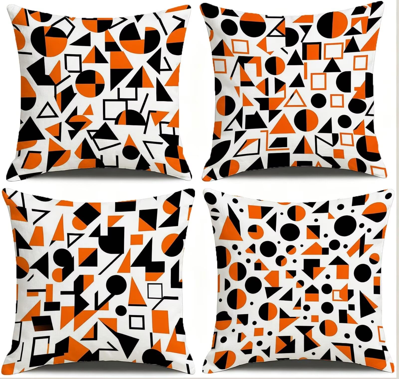 Cod-426 poszewka na poduszkę, kolor pomarańczowy, 55 x 55, zestaw 4 szt