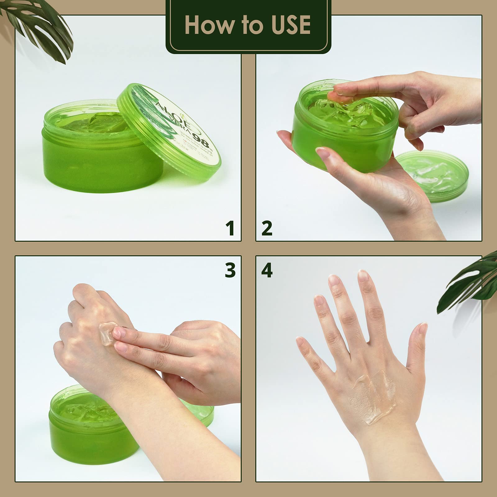 NECLAR Pure Organic Aloe Vera Gel Aloe Vera Soothing gel Aloe