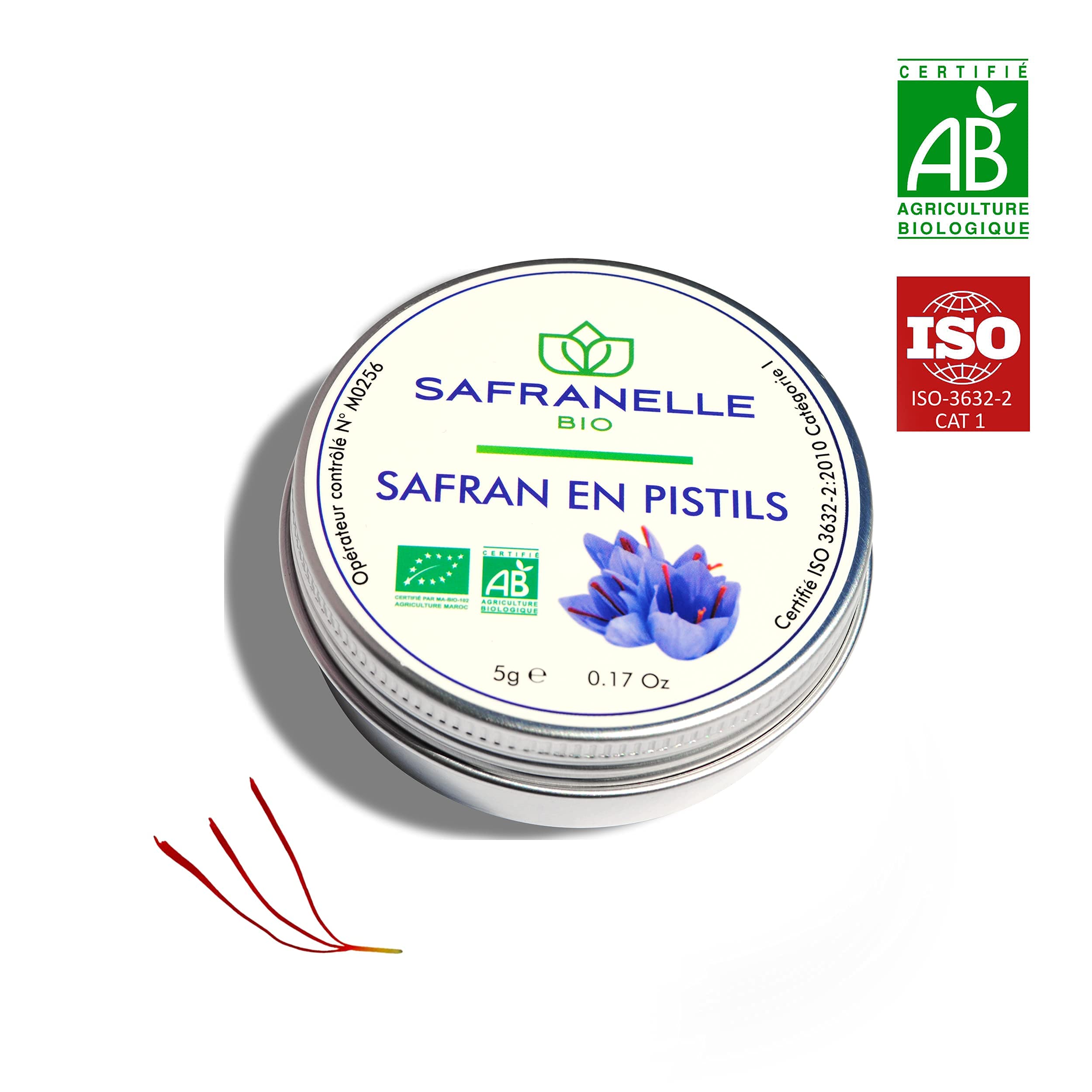 5g de safran bio en pistils millésime 2025 - catégorie I - direct producteur