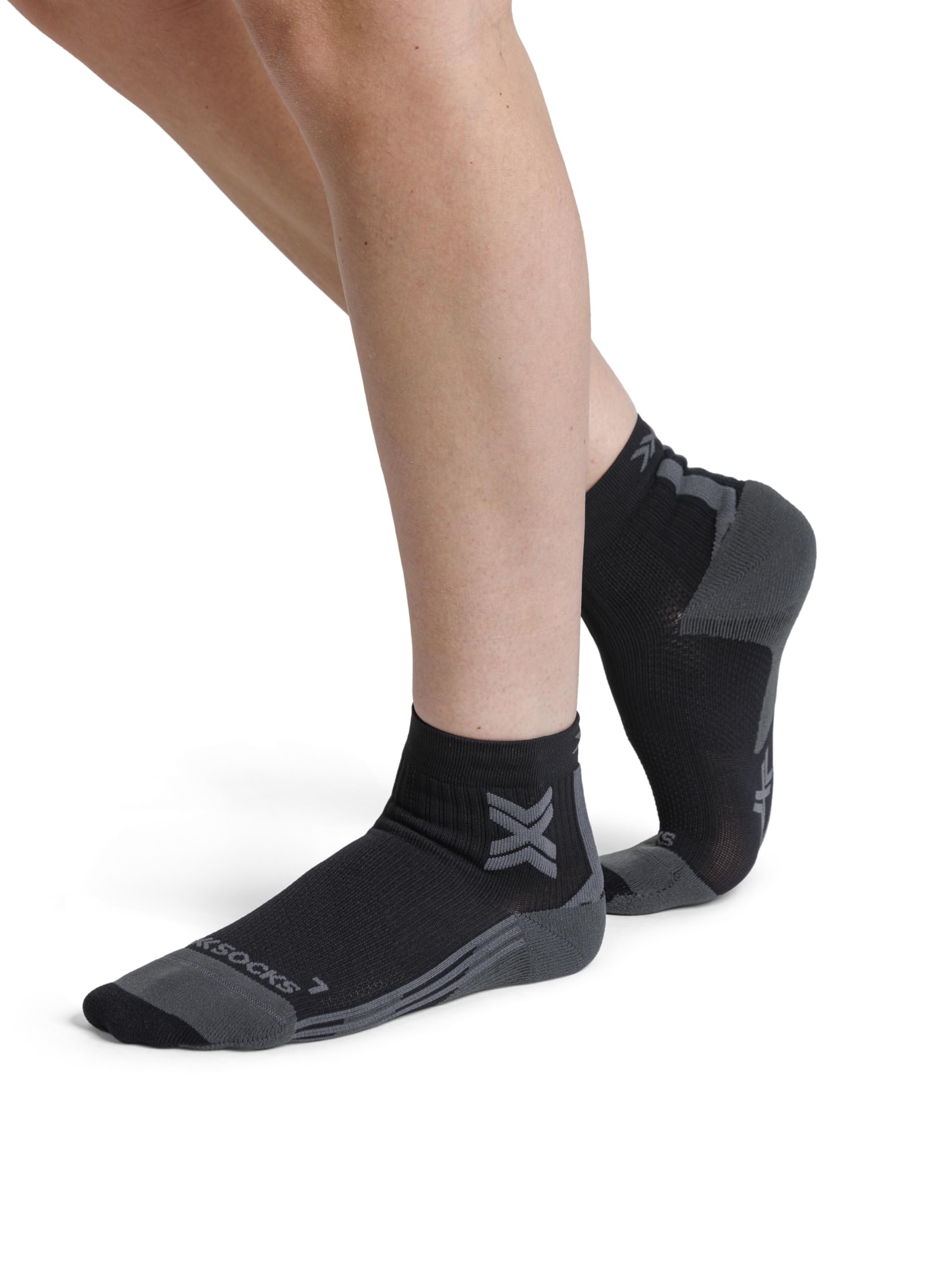 Skarpety za kostkę X-SOCKS Run Discover dla kobiet - najwyższy komfort dzięki zaawansowanym technologiom, optymalny przepływ powietrza i zwiększona ochrona - Arctic White/Pearl Grey, 37-38