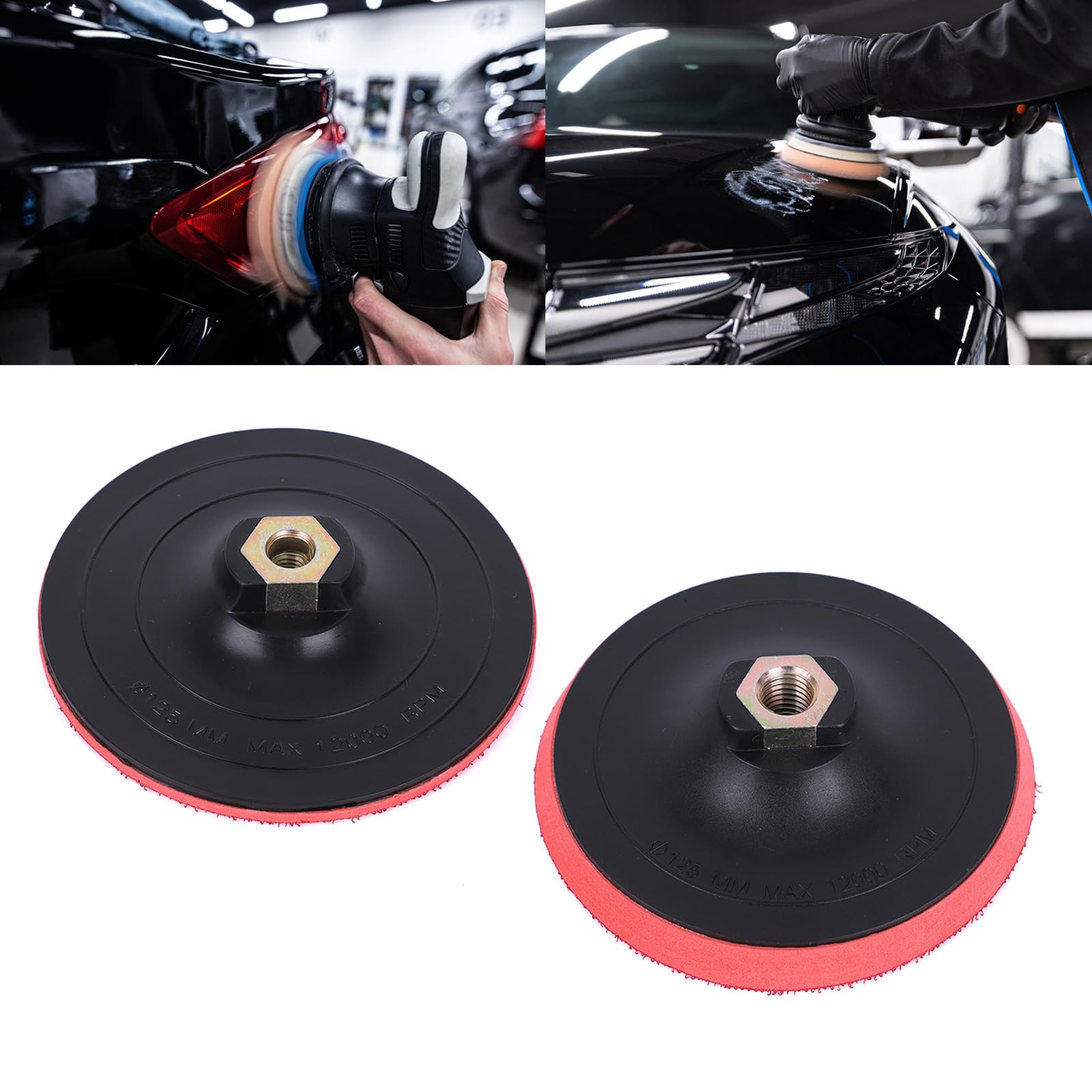 2Pcs Sanding Pad Thread Adhesive Polishing Pad for Angles Grinder Polisher Tool Polishing Pad Automotive Detailing