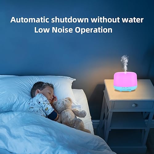 Miniatura 4 de Difusor de aire de 10.1 fl oz para aceites esenciales, difusor ultrasónico de aromaterapia, humidificador difusor de aroma con control remoto, luz