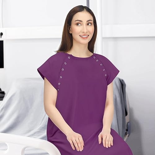 Miniatura 48 de NY Threads Women's Hospital Gown Soft and Stylish Patient Gown