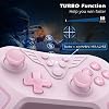 LATEC Controller für Switch/Switch2 wireless controller Kompatibel mit Switch Lite/Oled Hall Joystick/2 Programmierbare Tastes/6-Achsen-Gyroskop/Turbo/Doppel vibration und Screenshot Rosa