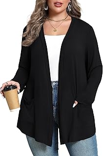 Women's Oversize Cardigans Lightweight Fall Long Sleeve Plus Size Flowy ...