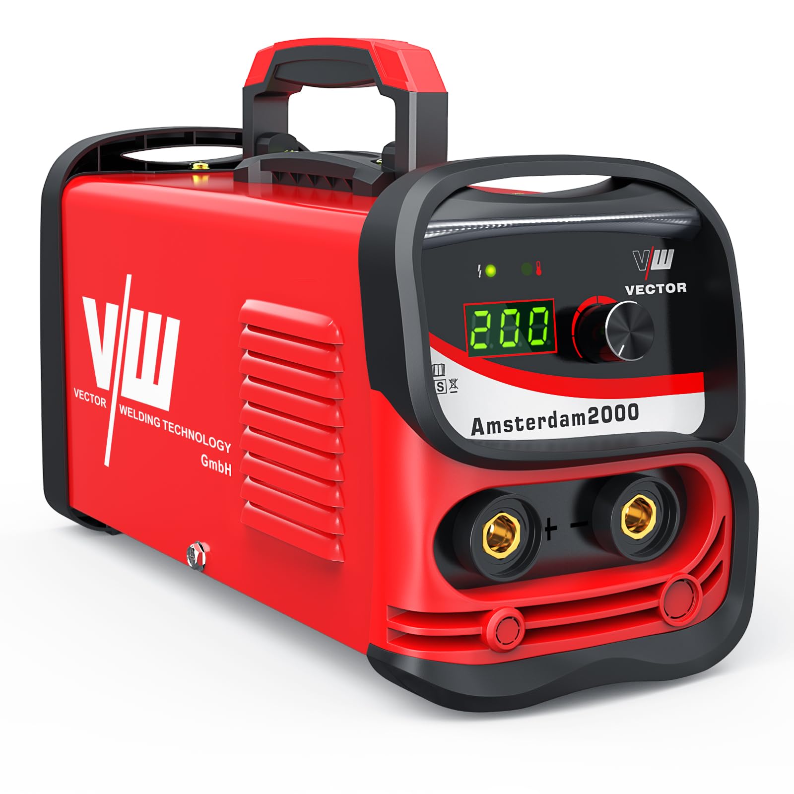 Saldatrice Ad Elettrodo Vector Welding ARC200G - 200A Con Display Digitale - Per Acciaio, Rame E Alluminio