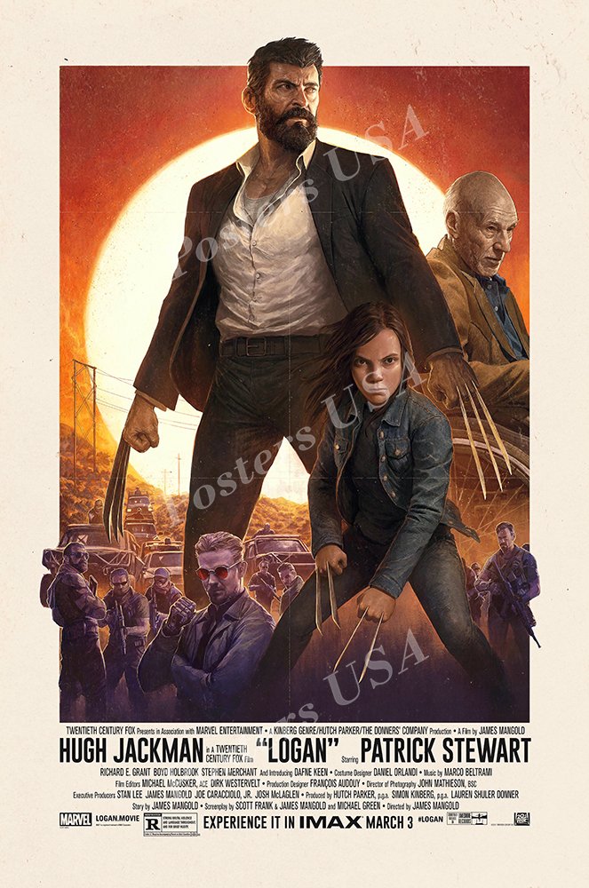 Amazon.co.jp: ポスターUSA – ローガン映画ポスター光沢仕上げ 