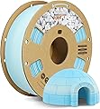 OVERTURE Filament Rock PLA 1.75mm, 1kg(2,2lbs) Marble PLA pour Imprimante 3D FDM, Précision dimensionnelle +/- 0,02 mm (Bleu Glacier)