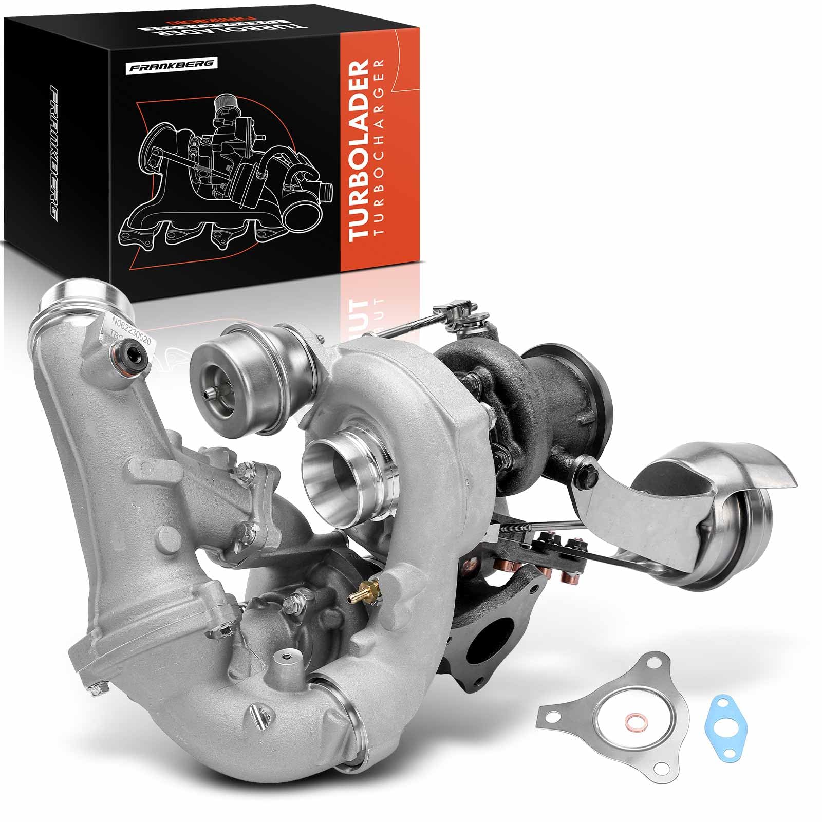 Frankberg Gas di scarico del turbocompressore 6510900980 | Compatibile con: Sprinter 5-T Box B906, Classe E W212, Sprinter 3-T Box B906, Sprinter 46-T Box B906, Sprinter 35-T