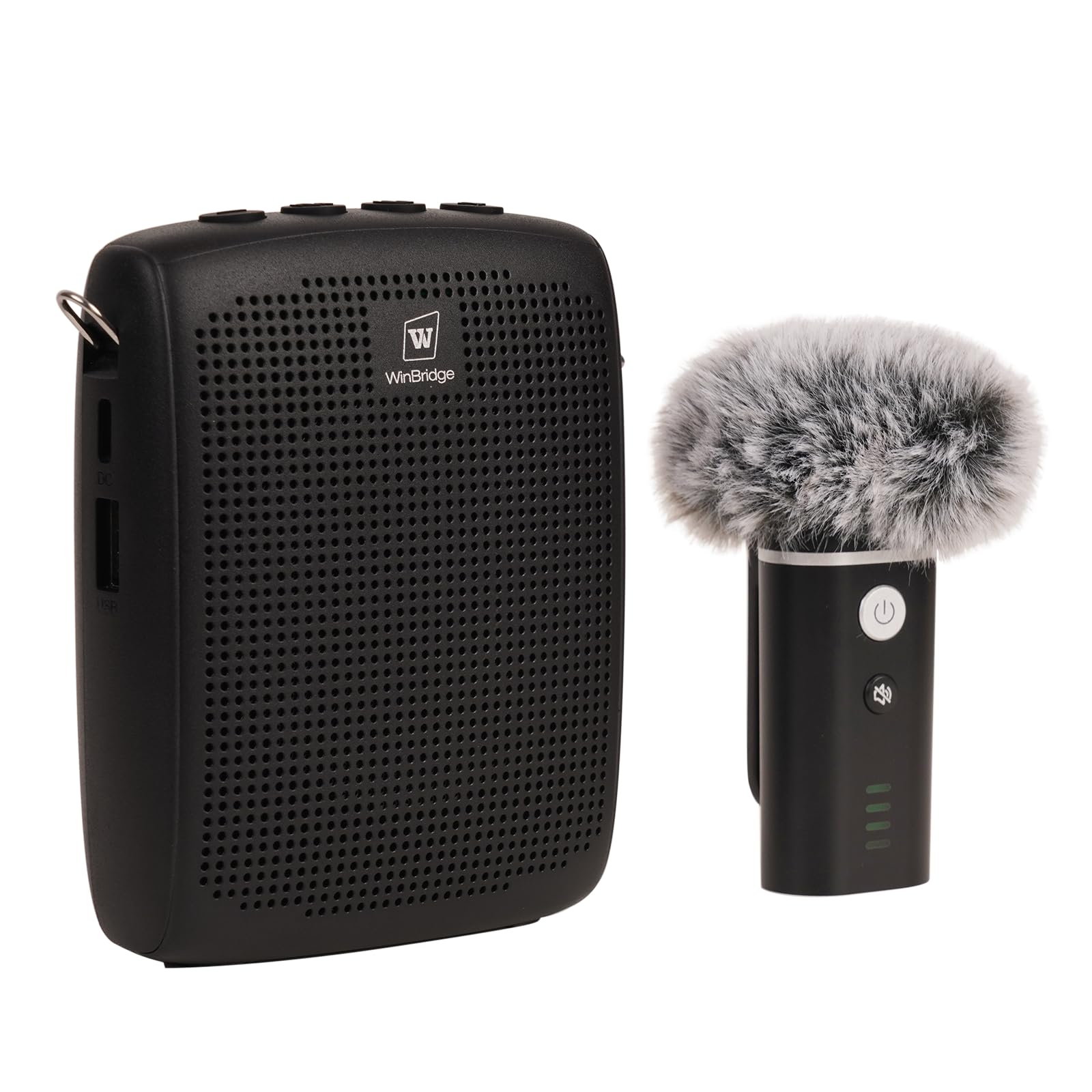 WinBridge Wireless Voice Amplifier – Bluetooth Lapel Microphone with Speaker, Windproof Foam Compact & Portable, Clip-On Mic, Mini Megaphone for Teachers Presenters, Tour Guides,15W WB006-picture-18
