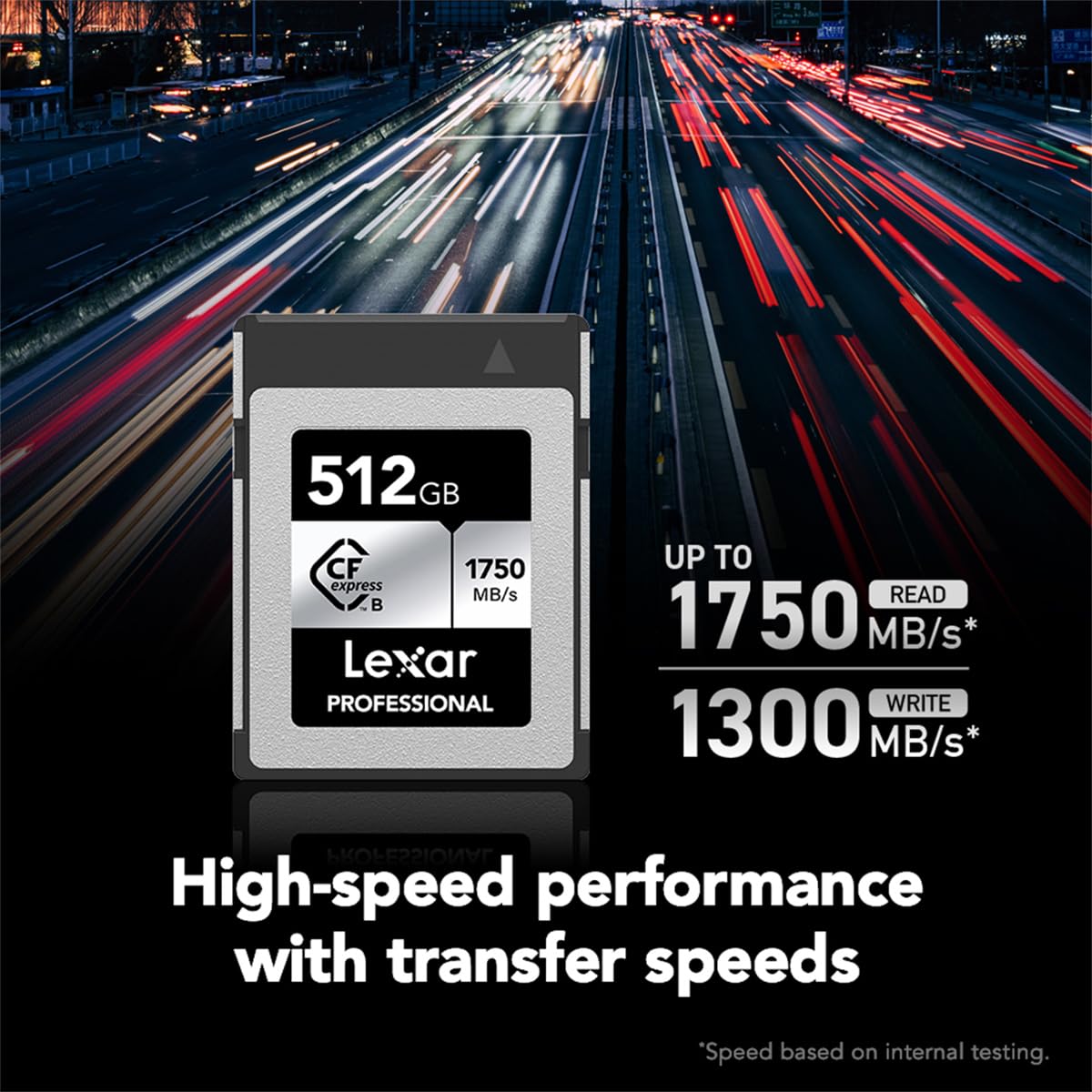 Lexar Professional CFexpress Type-B Silver 512GB, Scheda di Memoria ad Alta Velocità per Video 4K/6K, Prestazioni Affidabili, Ideale per Reflex e Mirrorless