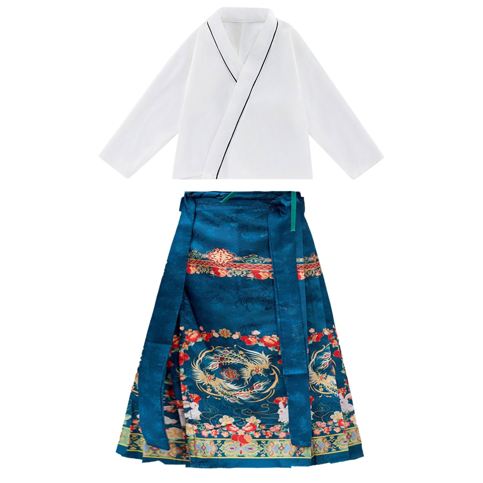 Ropa de bebé niña de 3 a 6 meses, falda de caballo clásica china para niños, traje étnico, dos conjuntos de falda retro de manga larga, ropa de bebé para niña, ropa de otoño