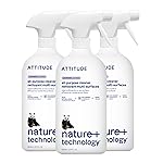 ATTITUDE All Purpose Cleaner Spray, EWG Verified, Vegan, Made with 94% Plant-Based Ingredients, Streak-Free for Kitchen, Bathroom, Glass & More, Lavender, 27.1 Fl Oz (Pack of 3)