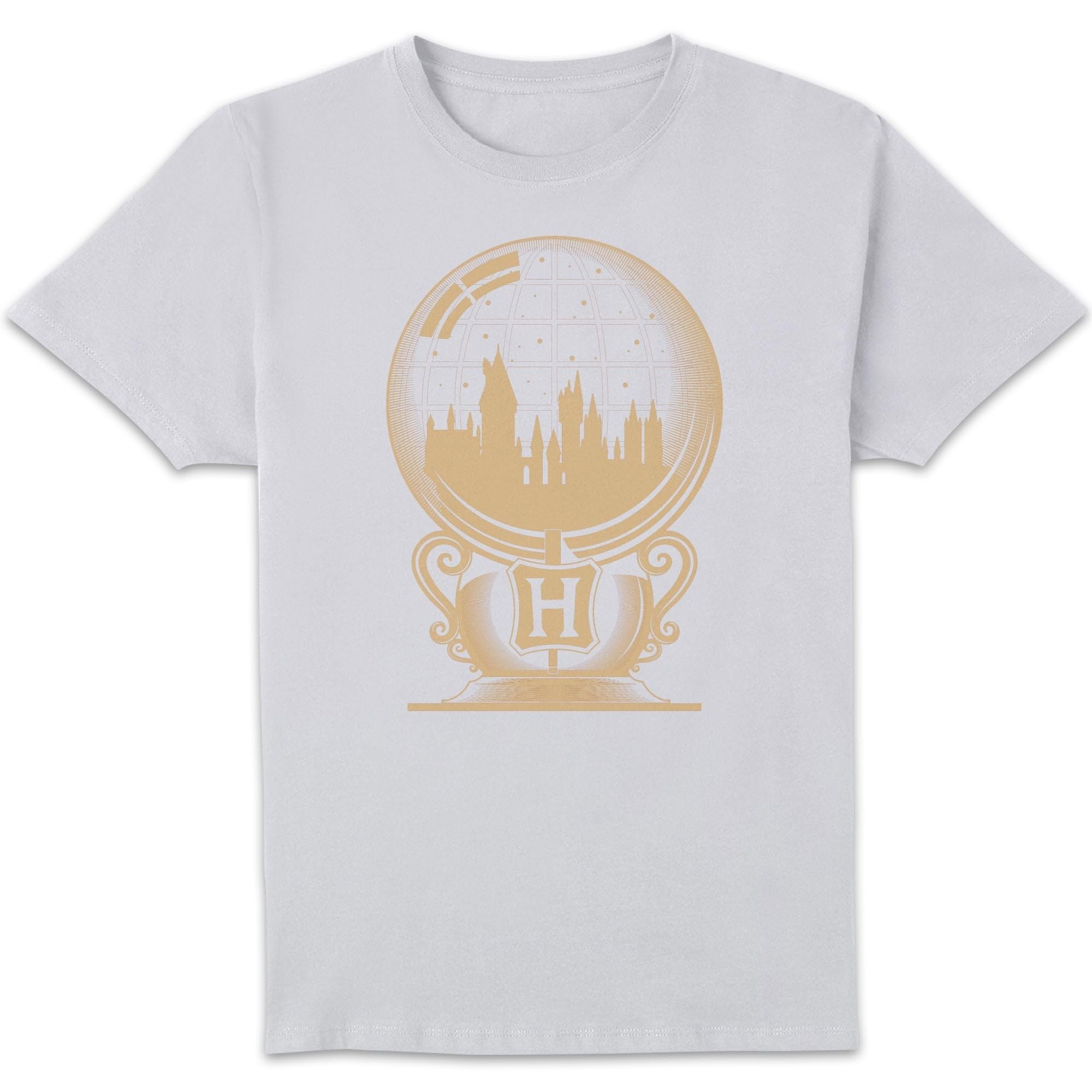 Harry Potter Hogwarts Snowglobe Men's T-Shirt - White XXL