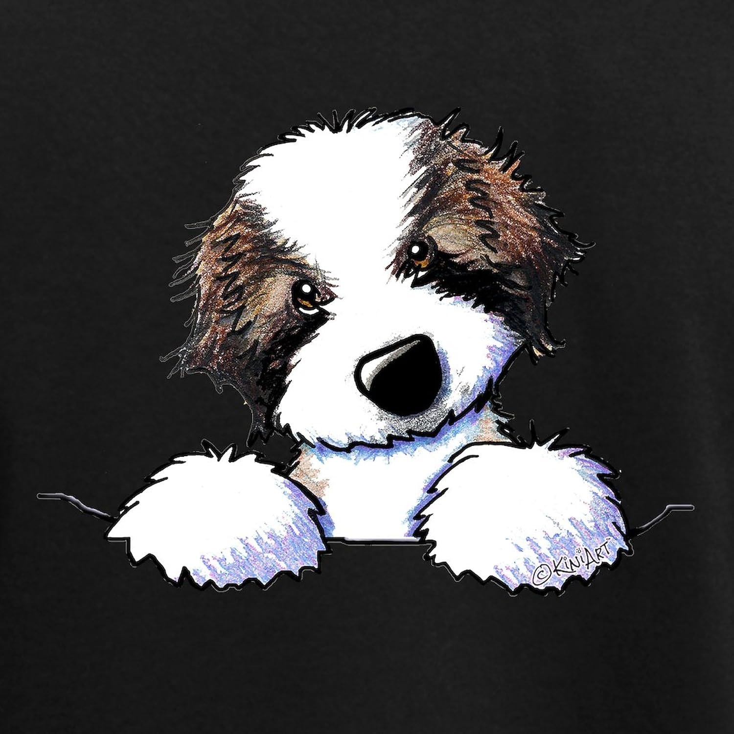 CafePress St. Bernard Puppy Pocket Pajamas Womens Novelty PJ Sleepwear