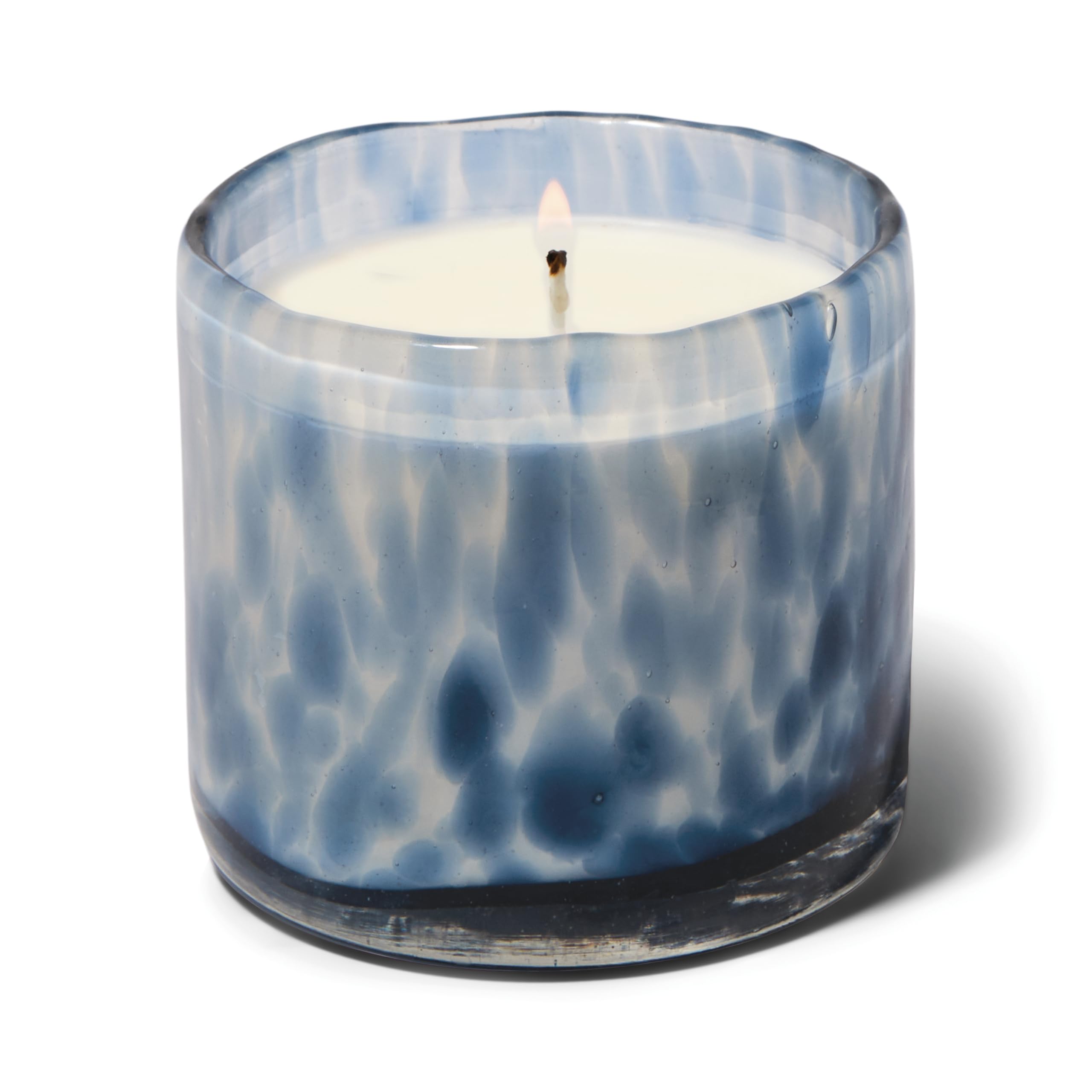 Paddywax Luxury Candles in Hand-Crafted Artisan Blown Glass Scented Luxe Candle, 226 Grams, Black Fig
