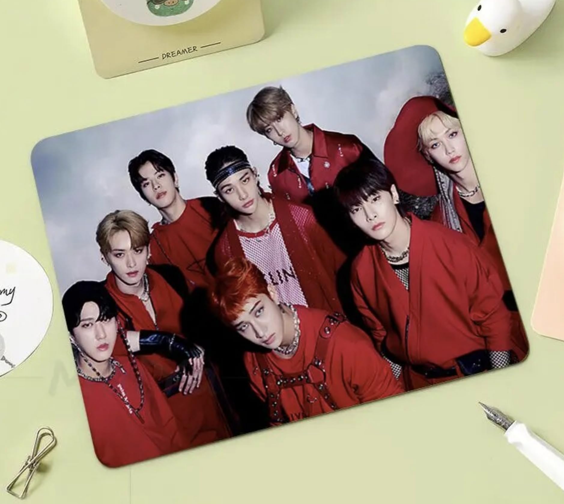 Tapis De Souris Stray Kids Kpop, 19x23cm, Tissu Avec Base Antidérapante, Lavable, Fan Merchandise - 8