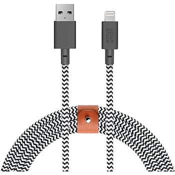 Amazon Com Native Union Belt Cable 4ft Ultra Strong Reinforced Apple Mfi Certified Durable Lightning To Usb Charging Cable With Leather Strap For Iphone Ipad Taupe Electronics