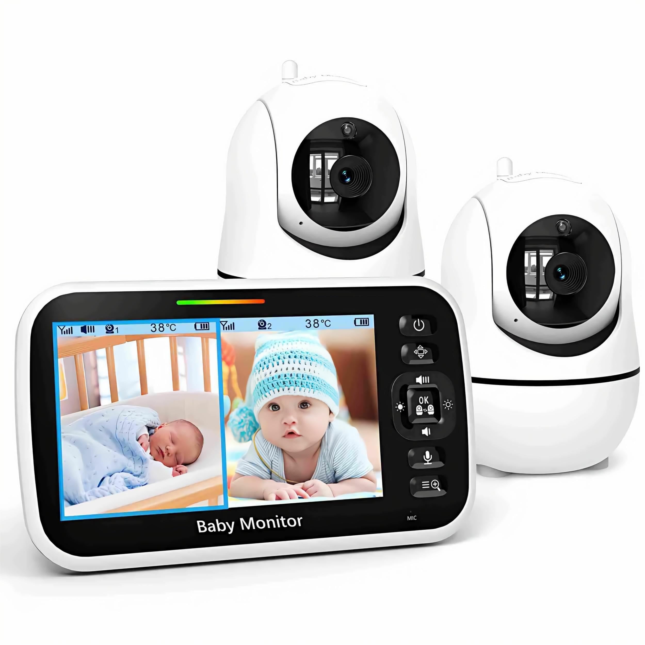 GoodBaby 5 Split Screen Baby Monitor with 2 Cameras