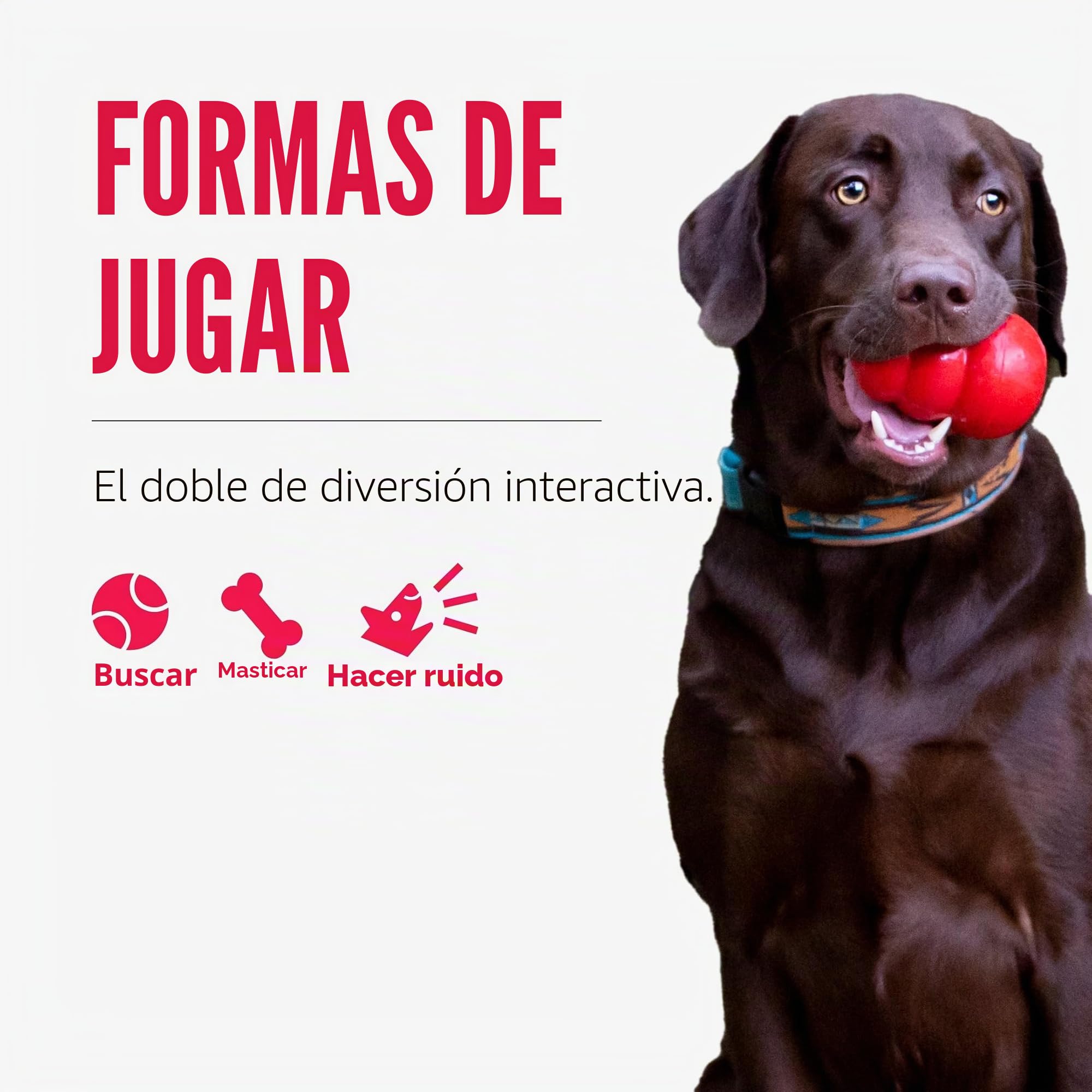 KONG - Jumbler Football - Juguete con pelota de tenis (varios colores) - Para Perros Medianos/Grandes