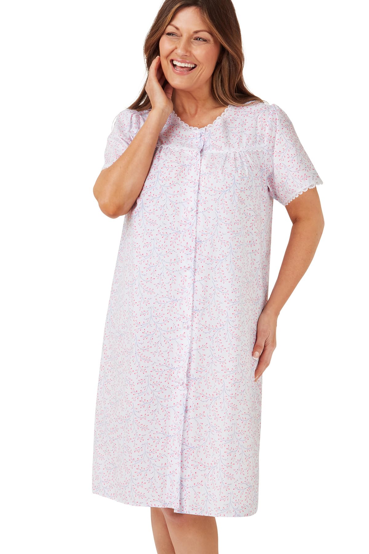 Marlon Women's Pink Swirl Layla Nightie, 16-18