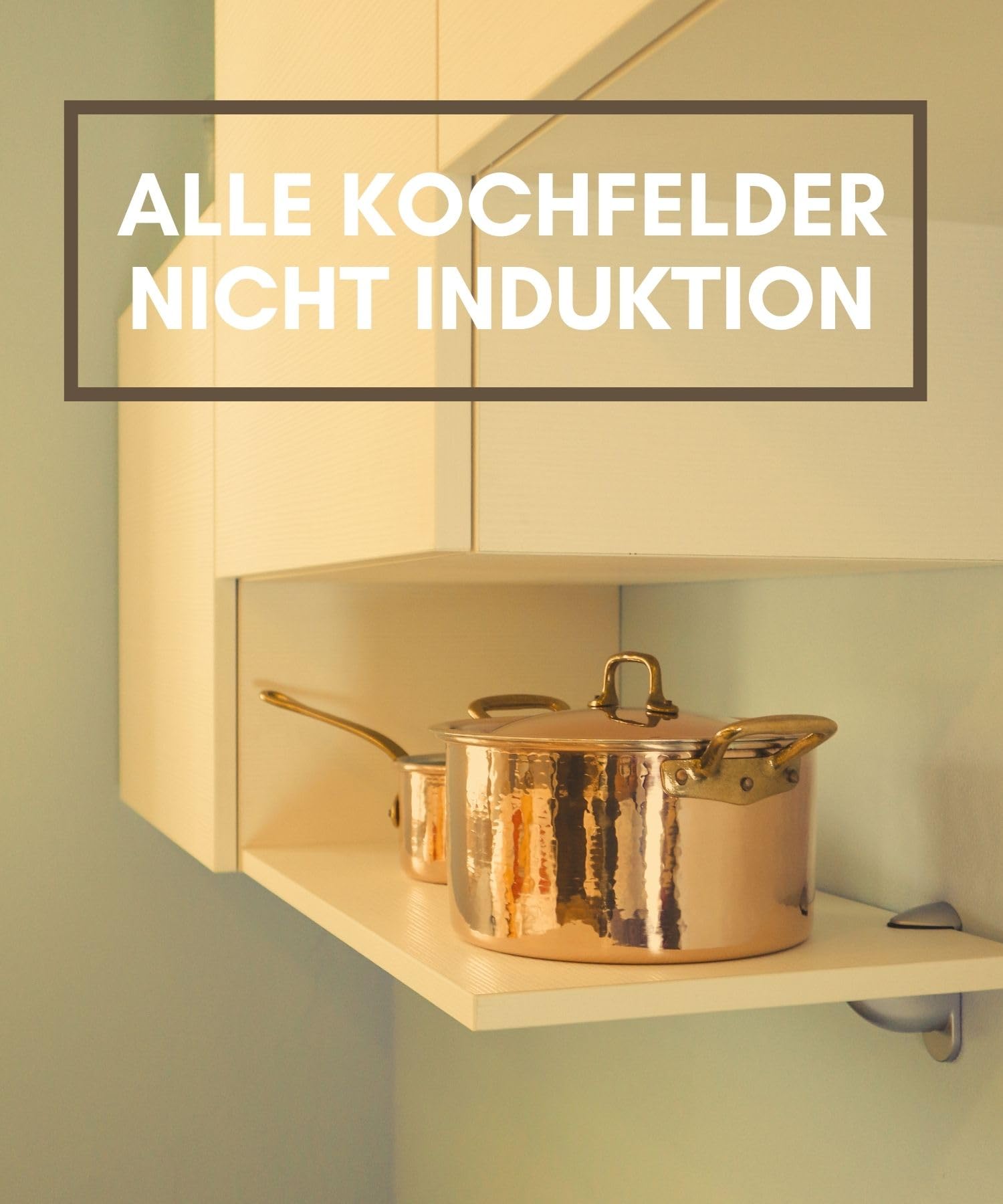 CREARTISTIC Made in Italy Verzinntes Kupfer Kochtopf mit Deckel - 18x10.5 cm, 1.2L, Topf für Ragu und andere Soßen, mit 2 Handschellen aus Messing, handgemacht