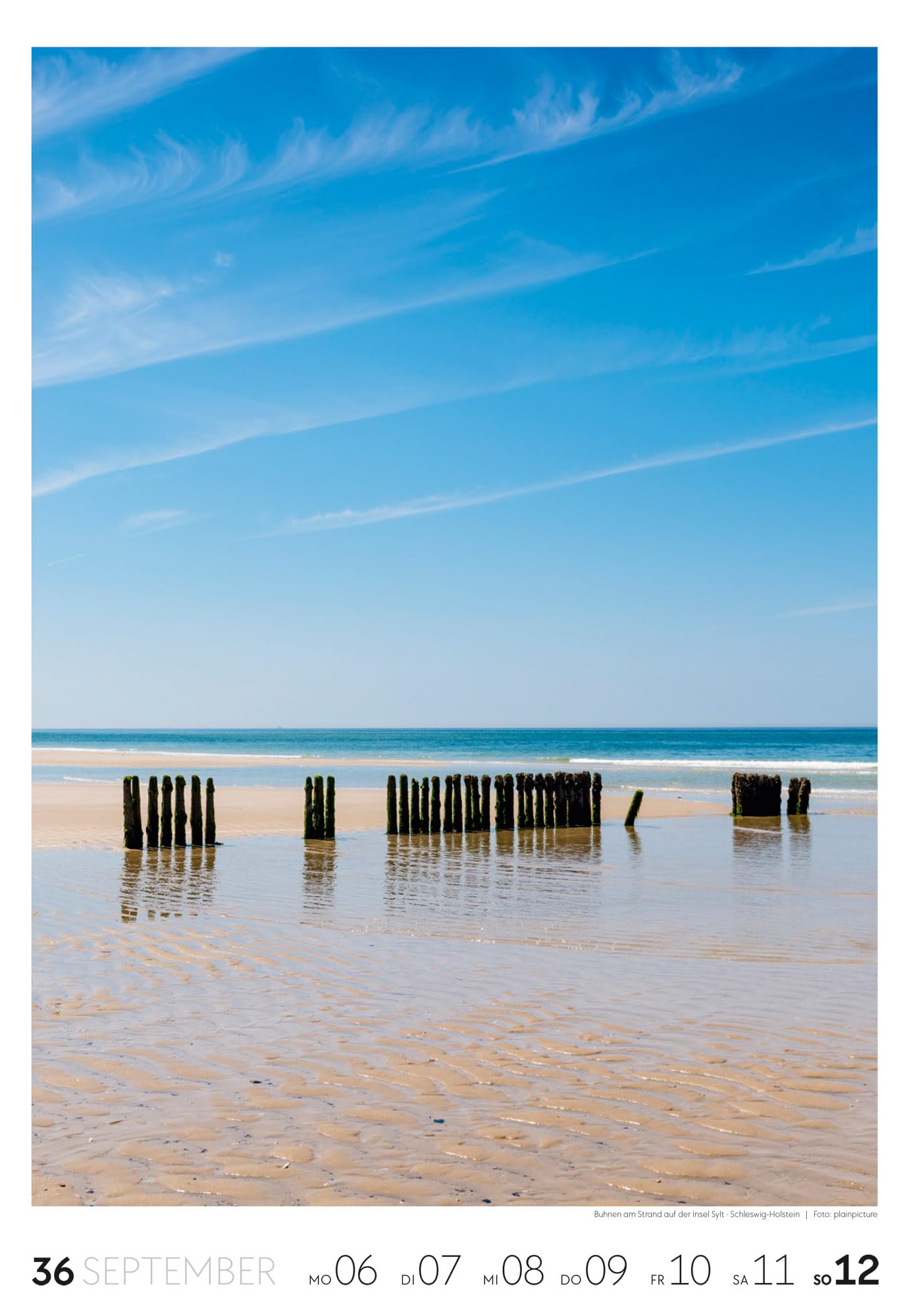 Küste Wochenkalender 2027: Meeres-Kalender mit 53 großformatigen Bildern im Hochformat (29x42 cm) | Strände der Ostsee und Nordsee in Deutschland