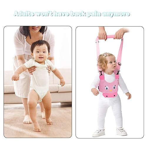 Miniatura 5 de Owlike Arnés para caminar para bebé, ajustable, para caminar, sentarse, caminar, caminar, aprendizaje, cinturón transpirable, arnés de seguridad