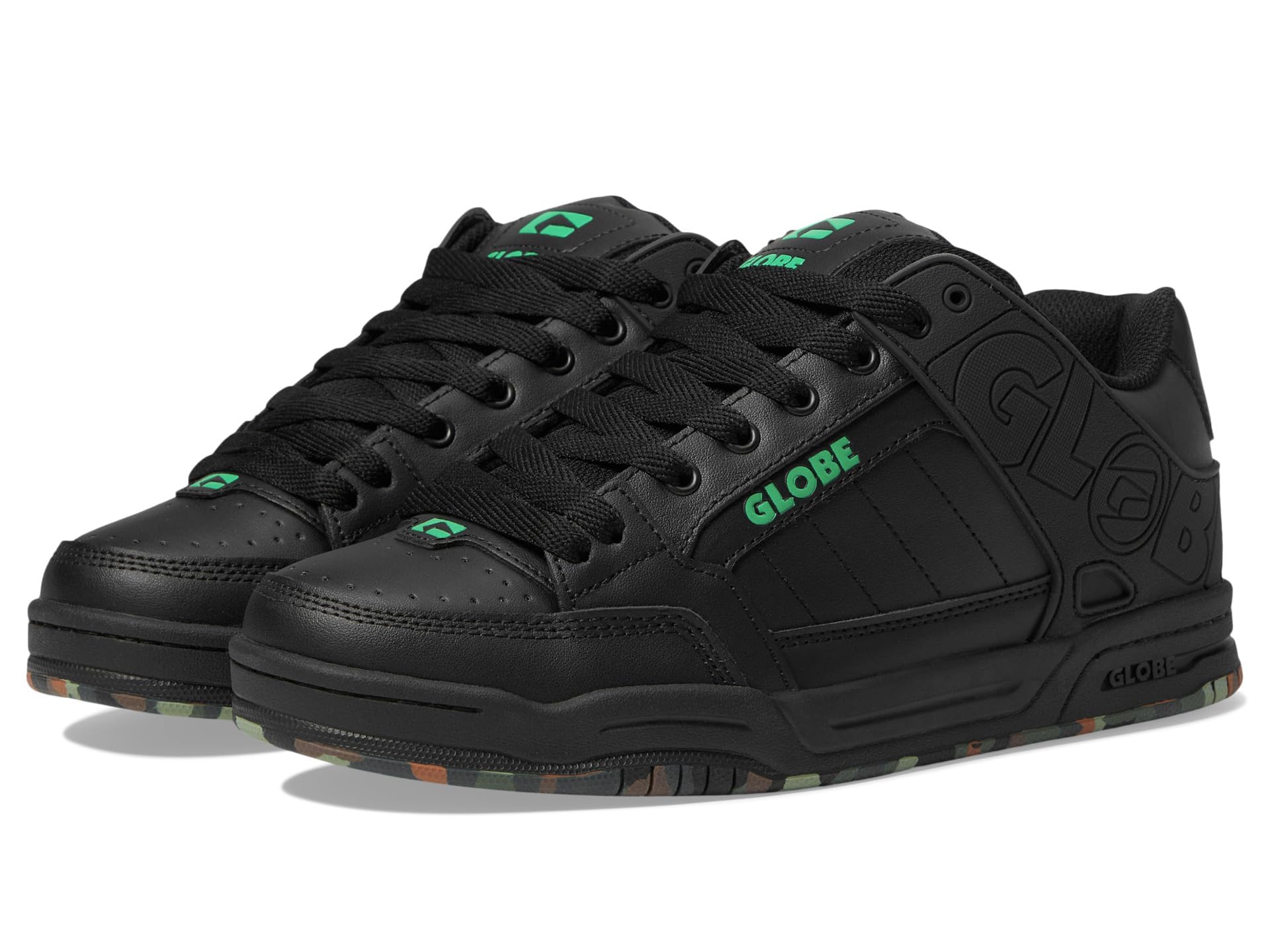 Scarpe da Skate Uomo - Scarpa Professionale per Skateboard Tilt - Black/Green/Mosaic