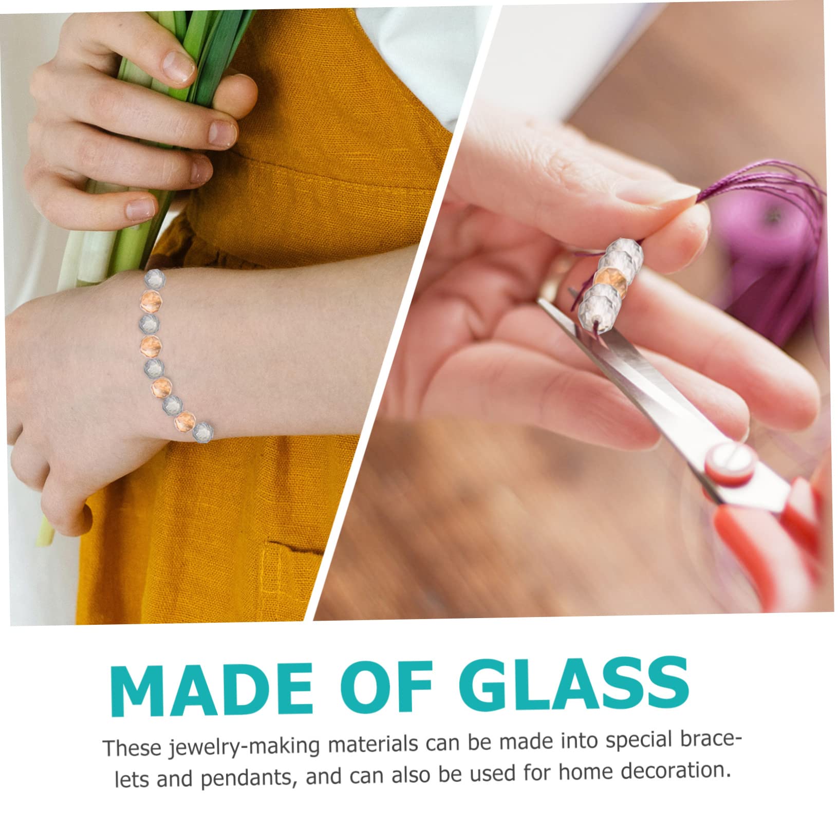 TEHAUX Abalorios De Vidrio Para Manualidades Kit De Perfectos Para Pulseras Collares y Proyectos Creativos