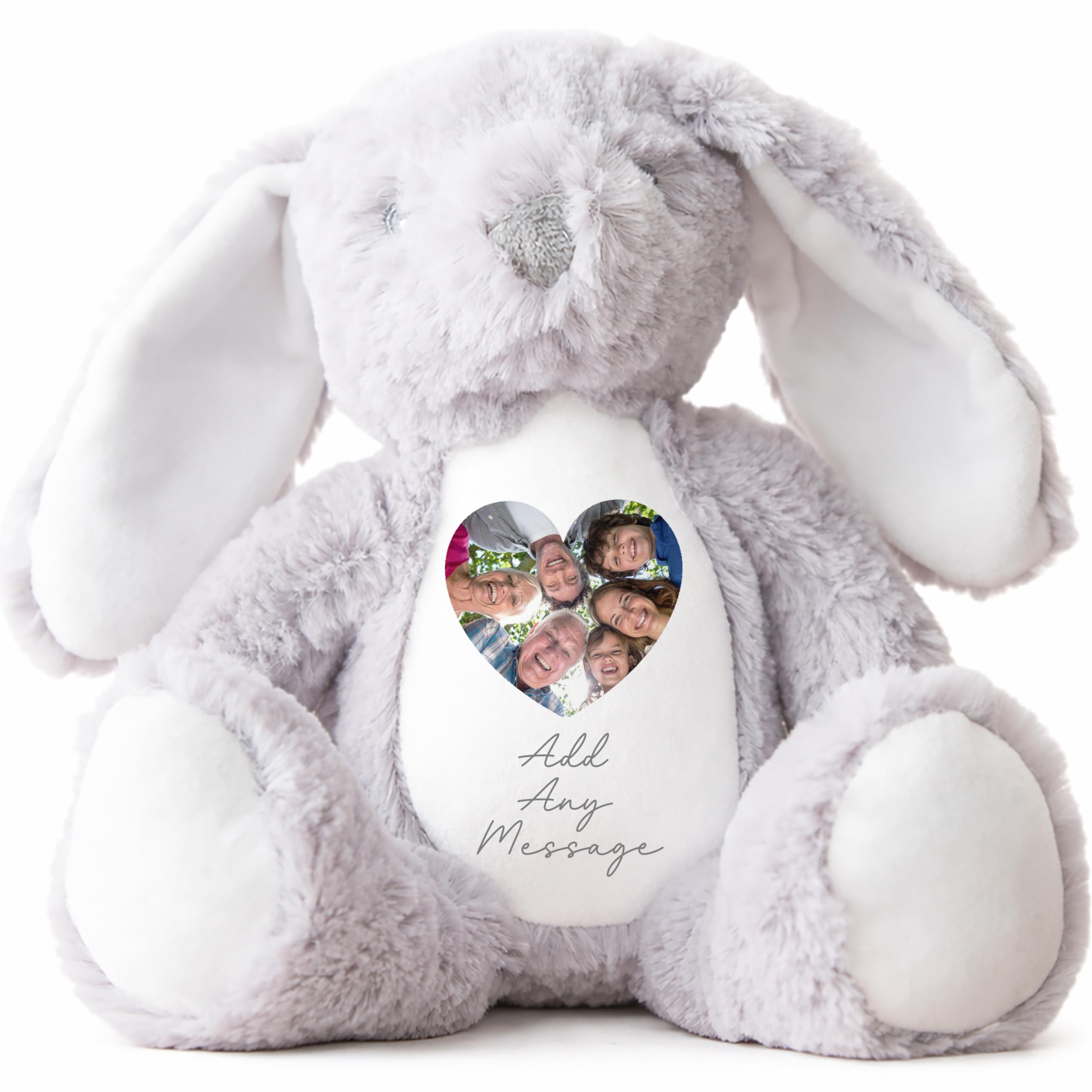 Personalised Photo Teddy, Keepsake Picture Gift l | Picture Teddy Bear | Sentimental Photo Present, Birthday Teddy, New Baby Teddy | Add a Message