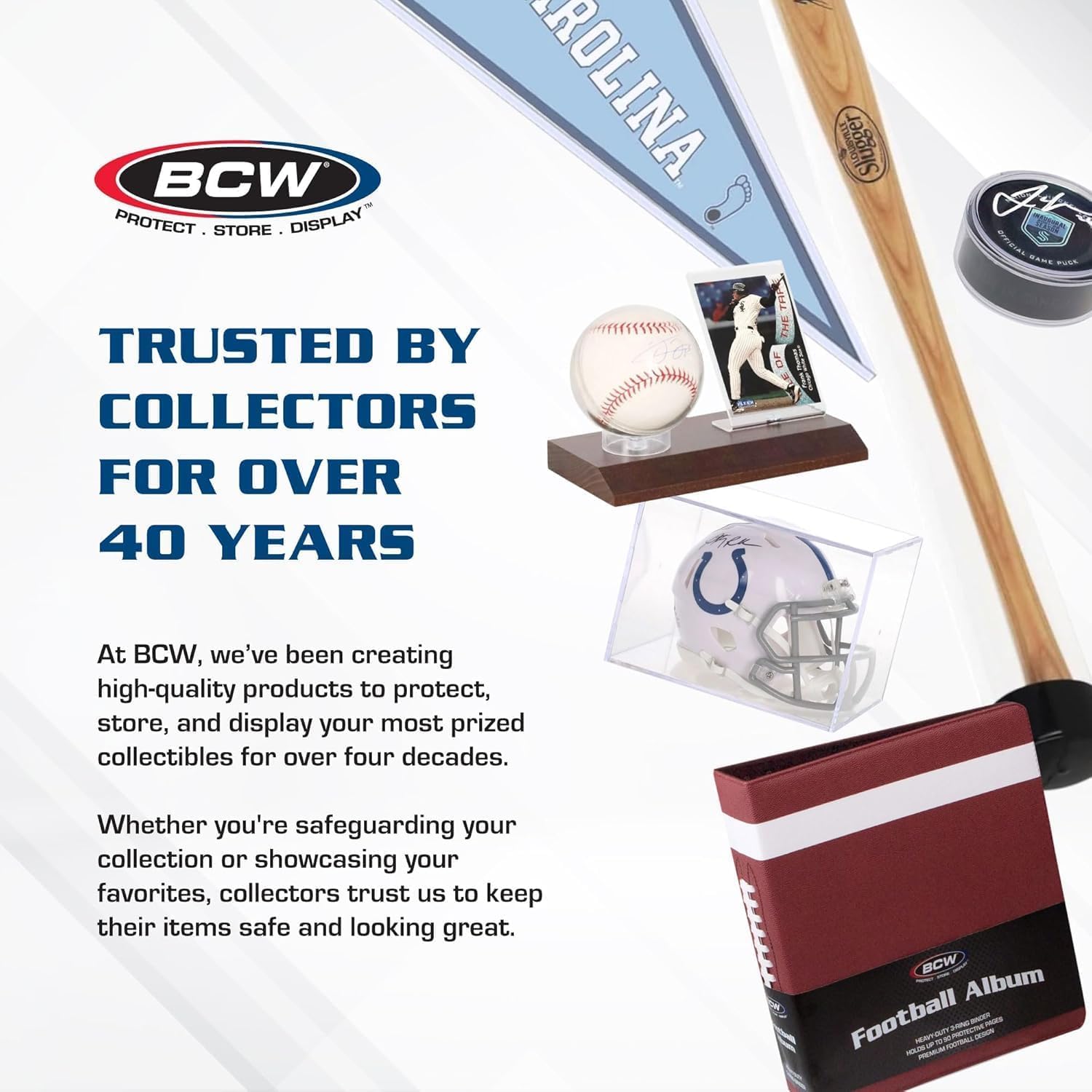 BCW Supplies Album da baseball da 7,6 cm, nero, raccoglitore durevole per 90 carte da baseball, ideale per collezionisti, archiviazione e protezione delle carte, confezione da 2