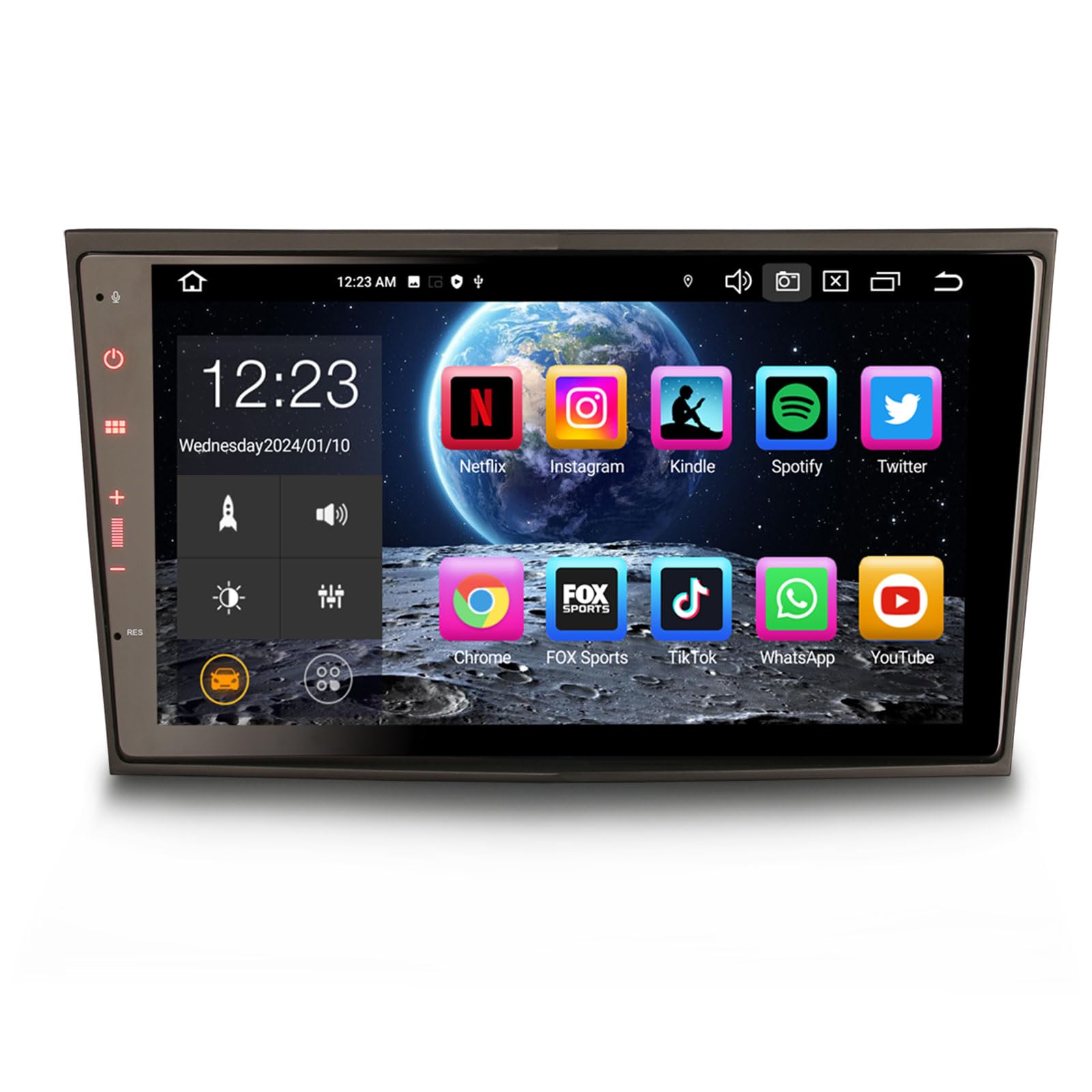 Erisin 8-Core Android 14 Autoradio Bluetooth 5.0 per Opel Antara Astra H Corsa C/D Meriva Signum Vivaro Zafira Combo 8 pollici Supporta GPS Navigatore CarPlay Android Auto DAB+ FM Radio 4GB+64GB