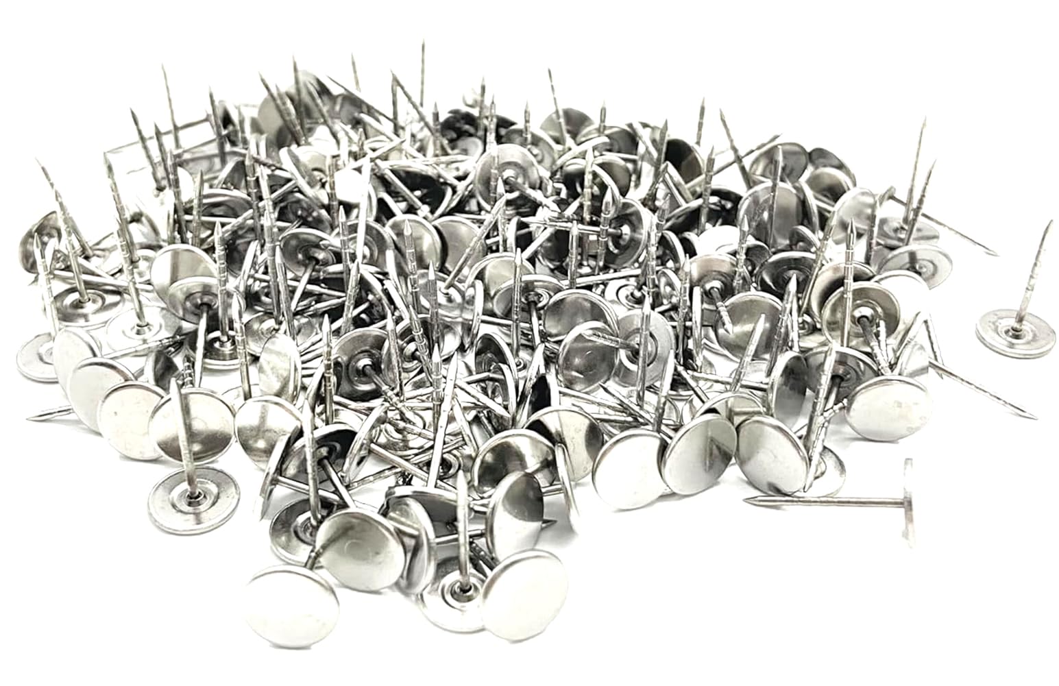 Lot de 1 000 épingles métalliques à tête plate pour équipement de vente au détail Anti-vol Encre et étiquettes de sécurité rigides 20 mm