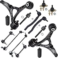 Vista 40 de Detroit Axle - Kit de suspensión frontal de 15 piezas para Jeep Grand Cherokee 99-04 1999 2000 2001 2002 2003 2004, brazos de control superior e