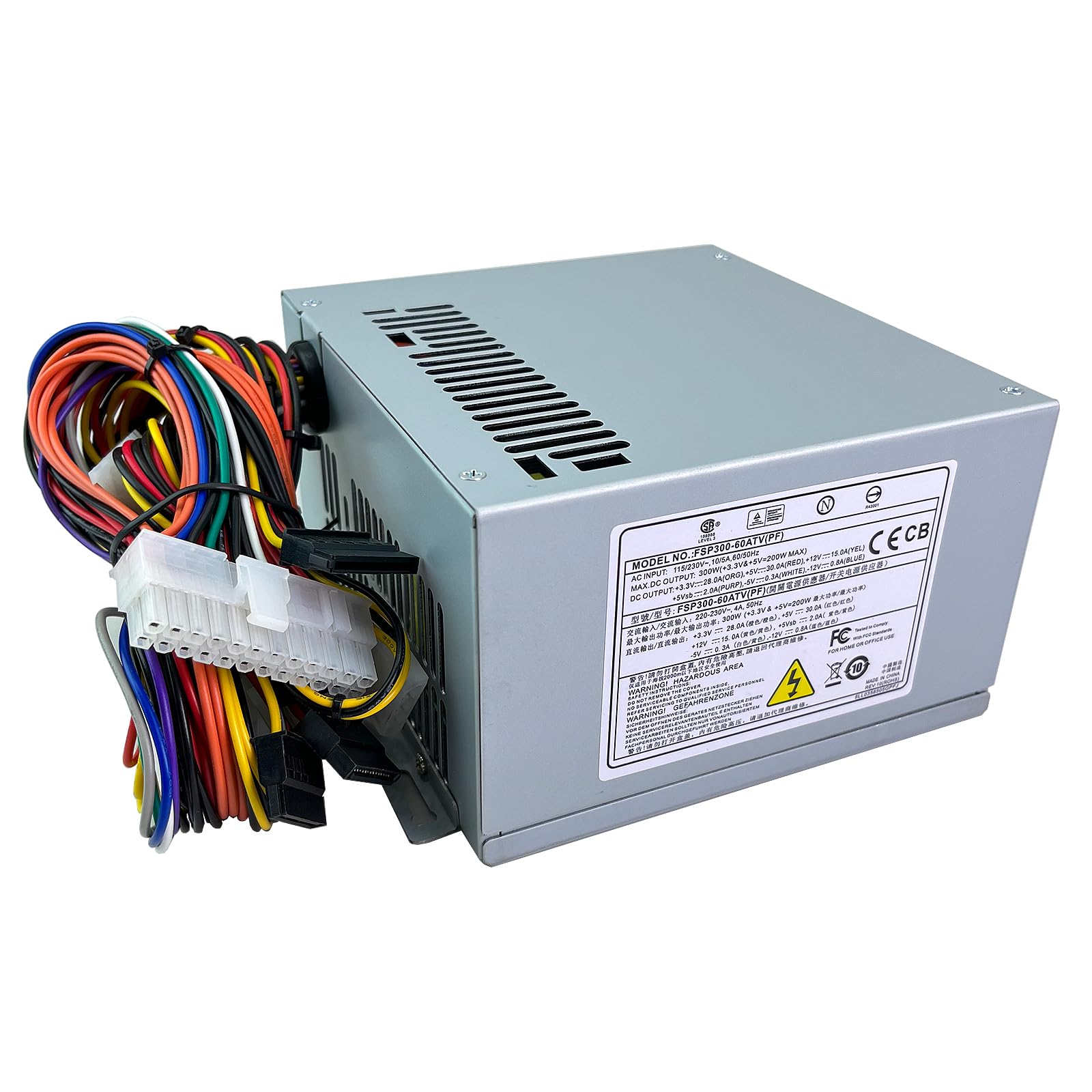 Upgraded FSP300-60PFN 300W ATX Power Supply Compatible with IPC 610H, 610L, 610G Series FSP300-60ATV FSP300-60PLN FSP300-70AGB FSP300-60THA 9PA3007715 9PA3007712