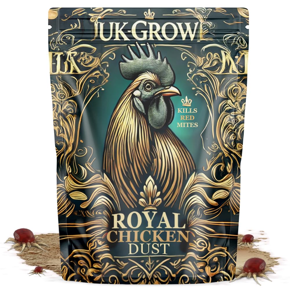 UK GROW Royal Chicken Dust - Hand-Mixed 100% Natural Diatomaceous Earth, Sterilised Sand, and Potash Mixture - Ready-to-Use Poultry Dust for Chickens, Hens, and Coops (10 Litre Bag)