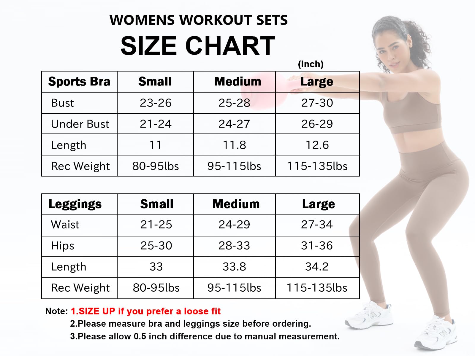 YNNTHY Workout Sets 2 Piece Outfits Leggings Juegos de entrenamiento Y8081 Mujer
