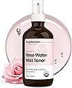 Rose Water Spray for Face & Hair – Pure USDA Organic Rosewater Toner – Refreshing Mist for Skin Care, Makeup & Locs – Natural Rose Scent, 4 Oz