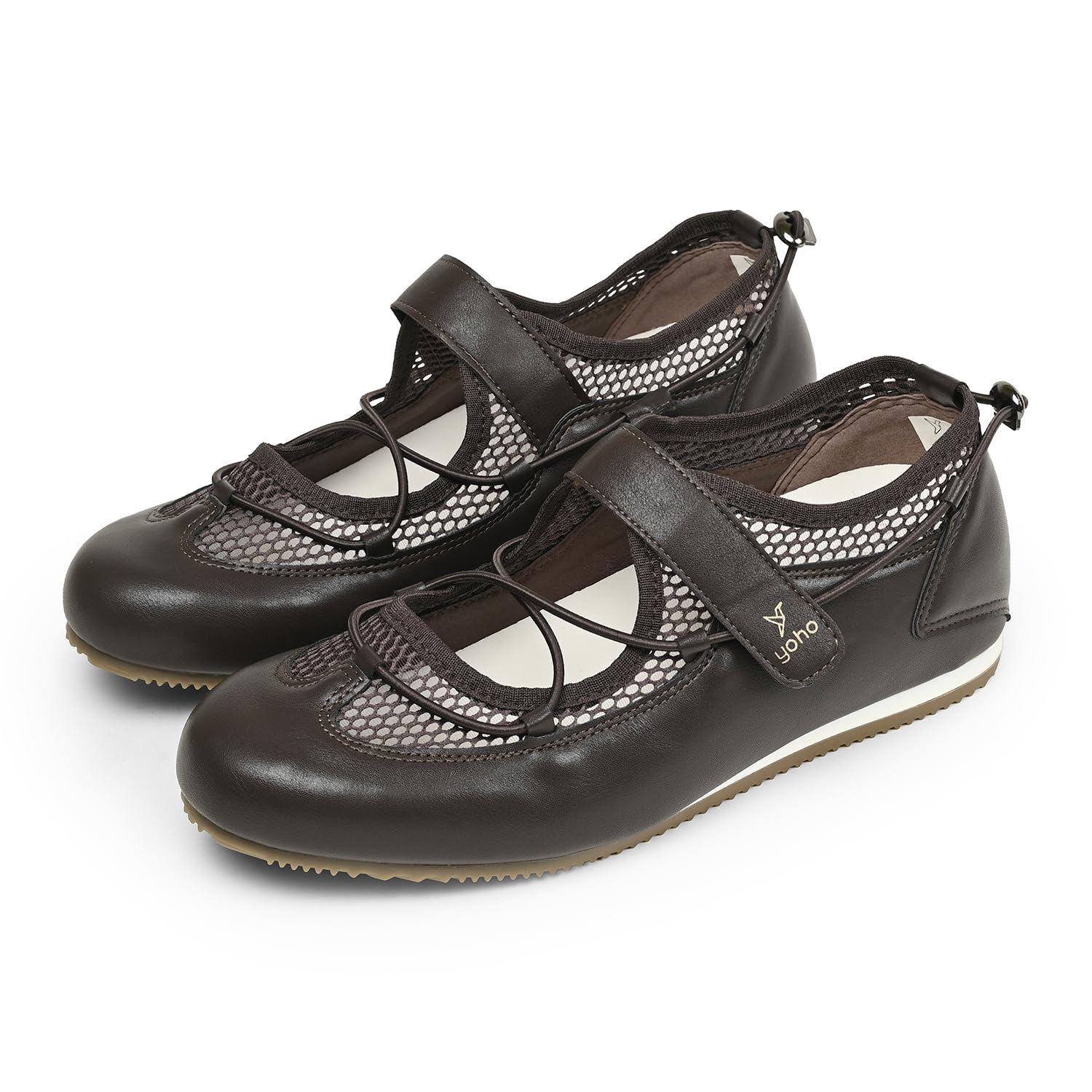 yoho Women's Juno Ramp: Anti Skid, Cushioned Heel Insoles & Lightweight Mary Jane | Strap Ballet Flats for Woman-picture-41