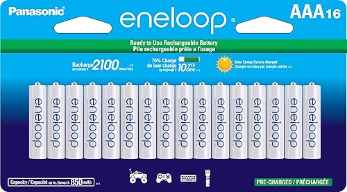 Baterías recargables precargadas AA Panasonic Eneloop, 2100 Ni-MH AAA
