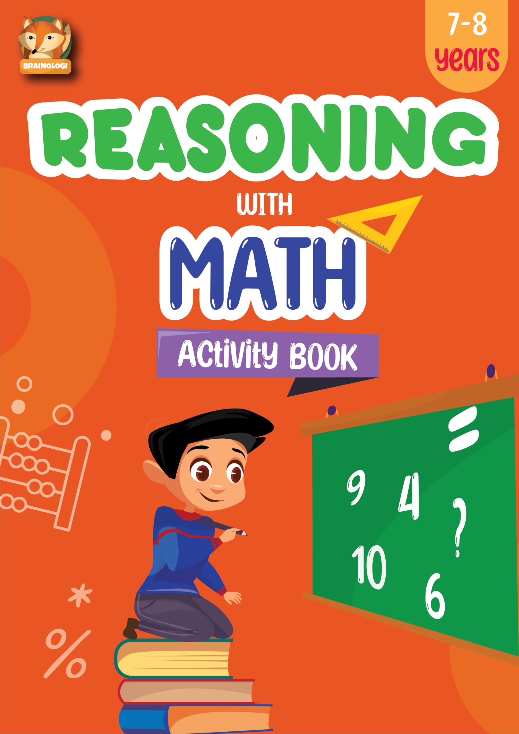 Math Activity Book for 7-8 Year Olds | Brainologi Reasoning with Math Activity Book | Early Brain Development (B0869QH3QV) Amazon Price History, Amazon Price Tracker