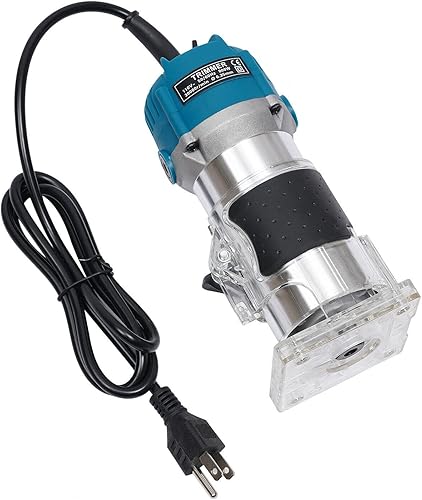 Miniatura 6 de Enrutador eléctrico de madera para cortar palmas, 30000rmin, herramienta compacta de madera para recortar bordes, biselar, ranurar (verde)