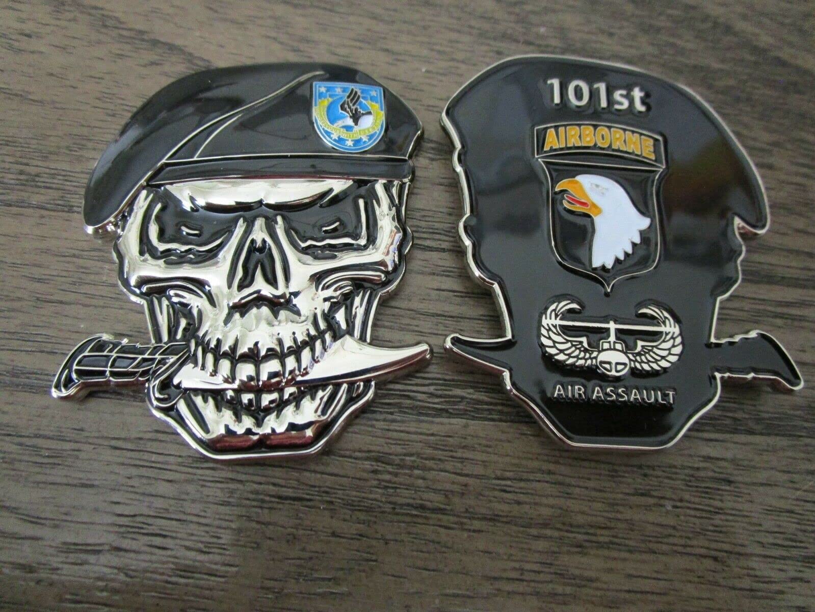 GenericArmy 101st Airborne Division Air Assault Screaming Eagles Skull Challenge Coin