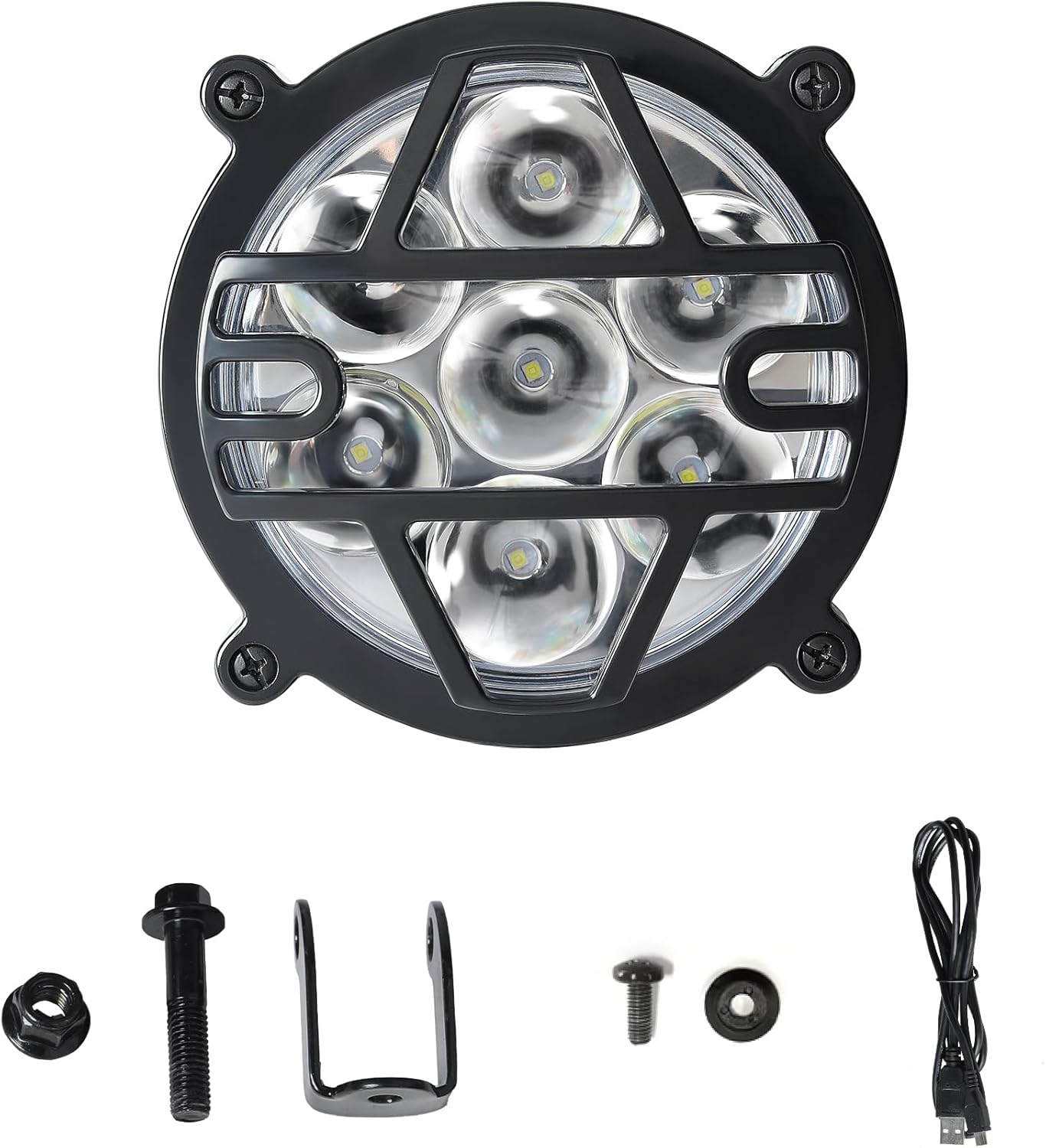 Oryxearth LED Motorcycle Headlight 4 3/4 Inch Mini Bike